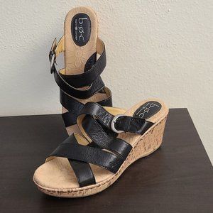 b.o.c. Black Strappy Sandals